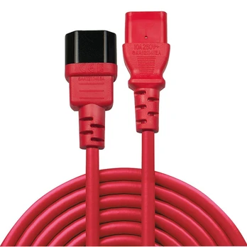 Maitinimo kabelis Lindy IEC 13 / 14 Raudona 2m - 30478