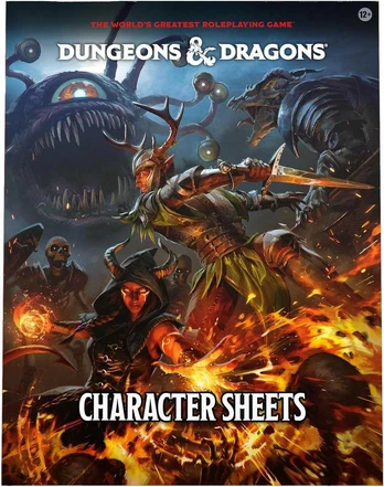 Wizards of the Coast Dungeons & Dragons Character Sheets 2024