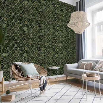 Tapetai Artgeist Olive Mosaic, 50 cm x 1000 cm