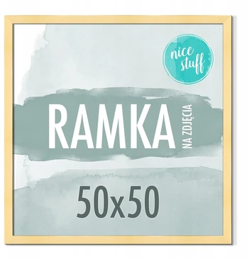 Nuotraukų rėmelis 50x50 kvadratinis mdf auksinis