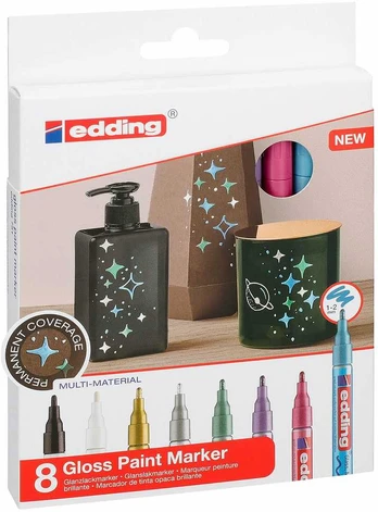 Edding 751 Gloss Paint Marker 8stk 1-2mm
