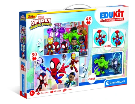 Clementoni CLE Edukit 4w1 Spidey_His Amazing Friends 18295