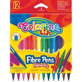 Flomasteriai COLORINO, 12 spalvų