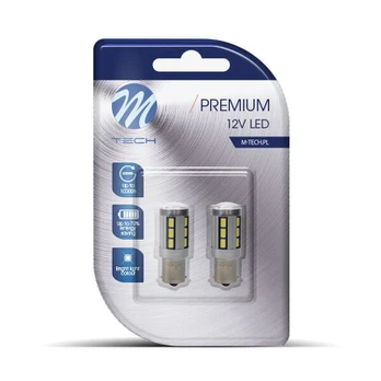 LED lemputė M-Tech Canbus L355W - BA15s SMD5730, 2 vnt.