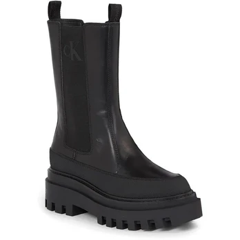 Aulinukai moterims, Juoda, Flatform chelsea boot