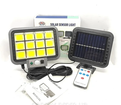 Led lauko šviestuvas su saulės elementu COB