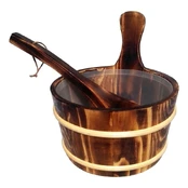 Saunos kubilas su samčiu FLAMMIFERA AP-004W, kedro, 4 l kaina