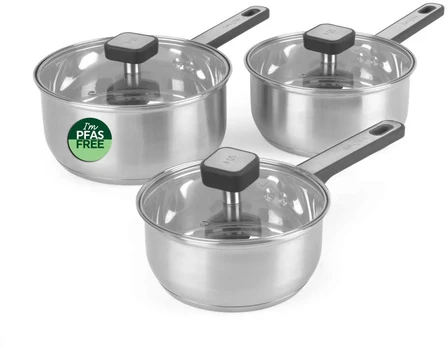 Salter BW14627 Expert 3 Piece (16/18/20cm) Pan Set