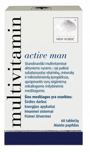 Maisto papildas multivitaminai vyrams NEW NORDIC N60
