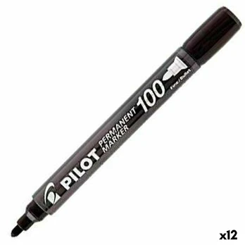 WPC Marker Permanentny apvalus juoda Pultas SCA-100B