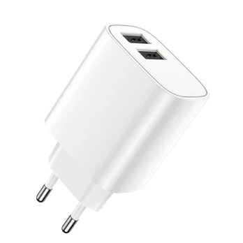 TelForceone Forever sieninis pakrovėjas 2xUSB 2,4A LS-03 baltas
