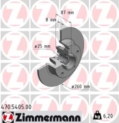 Stabdžių diskas ZIMMERMANN 470.5405.00 kaina