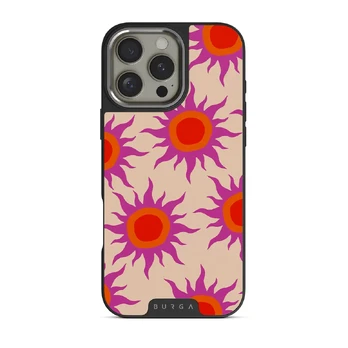 Sunset Glow - iPhone 16 Pro Case, Elite Dark (MagSafe) / Silver