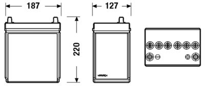 CENTRA CB356 Starterio akumuliatorius