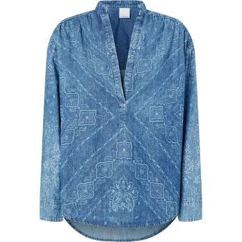 Palaidinės moterims, Mėlyna, Bengasi blouse