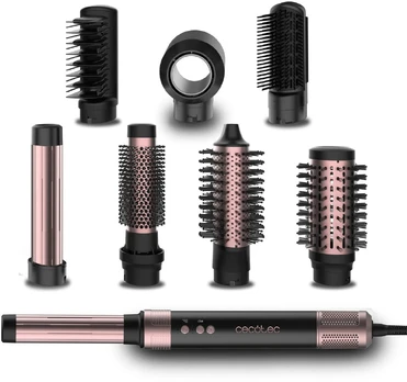 Modeliavimo šepetys Cecotec CeramicCare AirGlam Juodas 8w1