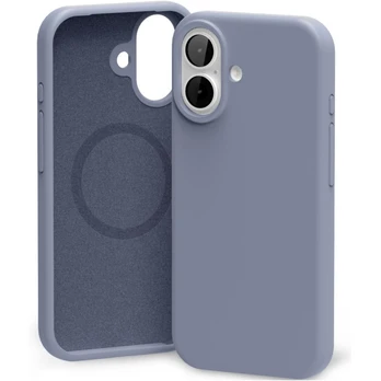 Dėklas Mercury Pure Magsafe Silicon Case Apple iPhone 17 levandos pilka