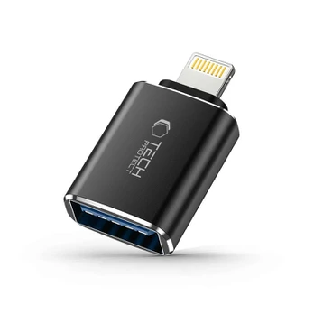 Juodas Lightning - USB OTG adapteris "Tech-Protect Ultraboost"