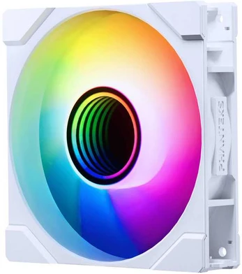 PHANTEKS M25 Gen2 PWM D-RGB Lüfter - Reverse Blade, 120mm, baltas