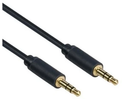 Mercodan PRO Minijack 5,0m, ULTRA SOFT 3,5mm, sk?rmet kabelis han:han
