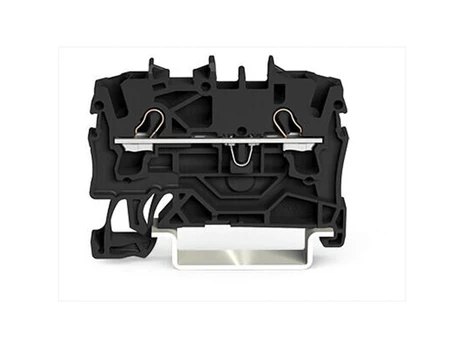 2-conductor through terminal block 2.5 mm², black