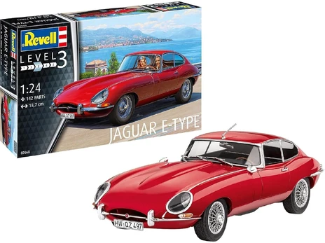 Konstruktorius Revell - Jaguar E-Type Coupé, 1/24, 07668, 12 m.+