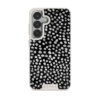 Night Sky - Dotted Samsung Galaxy S25 Case, Elite Light (Magnetic) / Silver