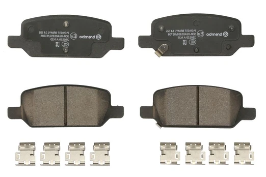 stabdžių trinkelių rinkinys, diskinis stabdys BREMBO P 09 037