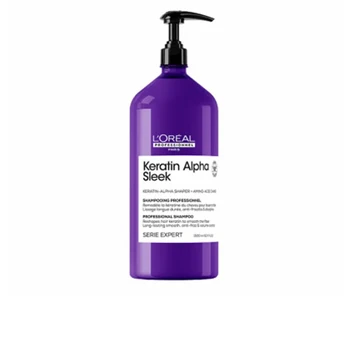 L'Oreal KERATIN ALPHA SLEEK Šampūnas 1500 ml