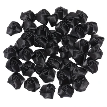 Juostelė su rožėmis, Large Black (20pcs)