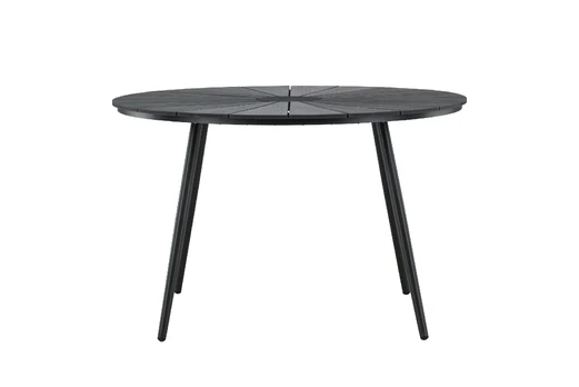 San Vito Dining Table Ø120 - Black / Black