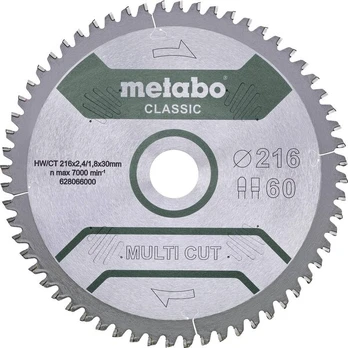 Metabo Multicutclassic pjūklo diskas 254 x 30 60 Fz
