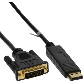 Kabelis InLine DisplayPort - DVI-D 1m juoda (17111)