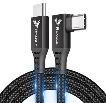 Kabelis USB Reagle USB-C - USB-C 5 m Juodas