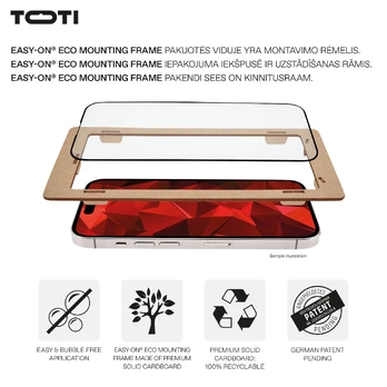 Ekrano apsauga TOTI PREMIUM TEMPERED iPhone 17/17 Pro, skairi