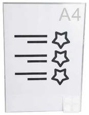 Multi Holder til A4 Info Smiley med dobbelt tape,stk
