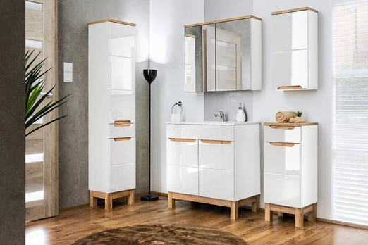 Vonios spintelė COMAD BALI WHITE 821 -80 CM FSC, balta