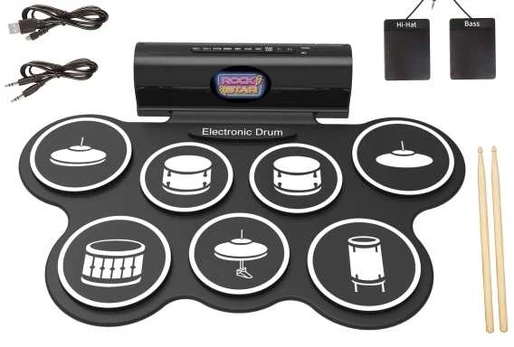 MUSIC Foldable Drum Set Deluxe