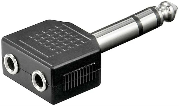 Adapteris audio 2x Jack 3,5mm - Jack 6,35mm Goobay