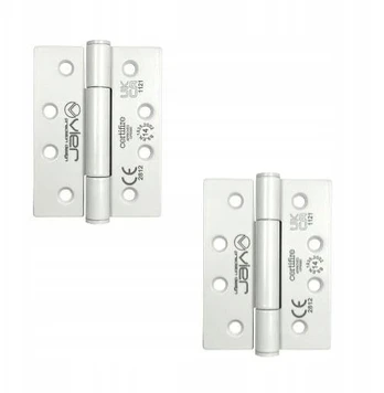 Durų vyris pintas Baltas 102x76x3mm Inox Grade 2vnt
