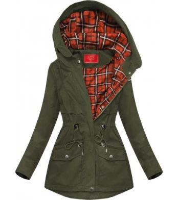 SHORT ARMY PARKA WITH HOOD (TLR243) striukė