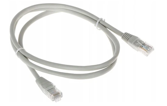 Conotech Ethernet LAN kabelis RJ45, Cat5e, U/UTP, 1 m, pilkas