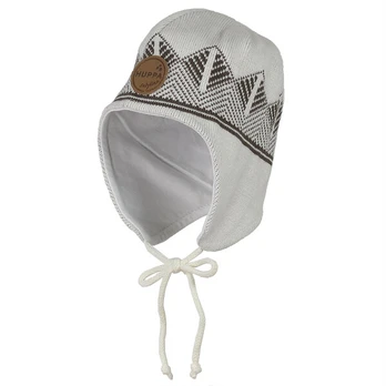 Huppa Megzta kepurė SILBY, balta/smėlio, S, white/ beige