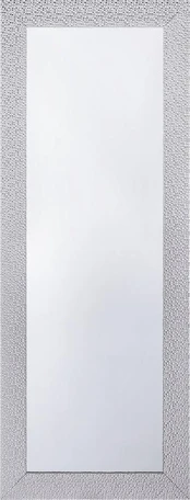 Beliani Sieninis veidrodis MERVENT 50 cm 130 cm baltas