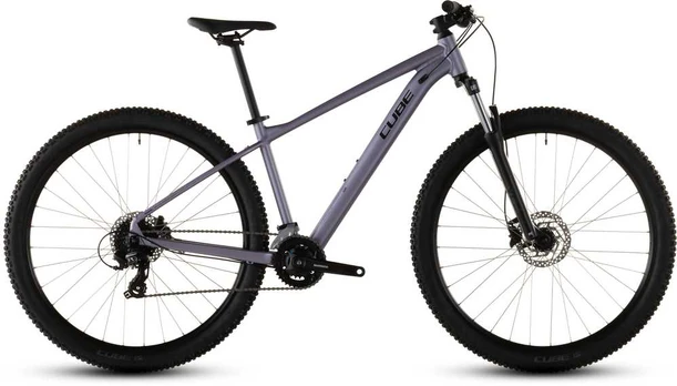 Dviratis Cube Aim ONE 27.5 lightpurple'n'chrome 2026-XS (Dydis: XS)