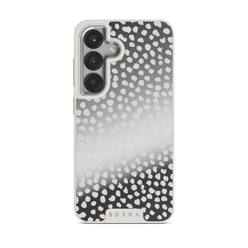 Night Sky - Dotted Samsung Galaxy S25 Case, Elite Mirror Light (Magnetic) / Silver