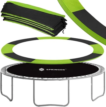 Springos Batutas TP-10FT 305 cm juodas su žalia apdaila