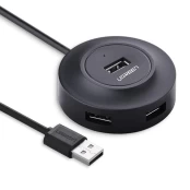 [Užsakomoji prekė] Hub USB-A į 4x USB-A 2.0, Micro-USB 1m - Ugreen (20277) - Juodas kaina