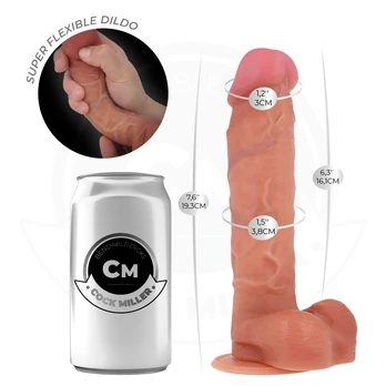 COCK MILLER - HYPERREALISTIC ARTICULABLE DILDO 19.3 CM