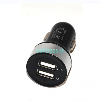 USB autokroviklis, įkroviklis, adapteris 3.1a